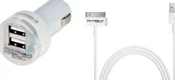 AKASHI c/al/cigares 1 usb 1a blanc ip3/4 30br< Téléphone Mobile