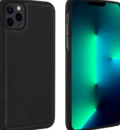 AKASHI coque noir cuir italien p/ip 13 pro< Téléphone Mobile