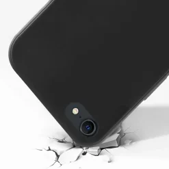AKASHI coque silicone noir gomme iphone se 2022< Téléphone Mobile
