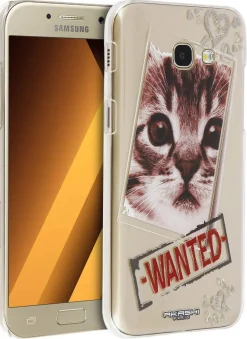 AKASHI coque transp/kitty p/galaxy a5 ed 2017< Téléphone Mobile