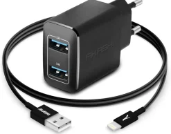 AKASHI C/SECT NR 2A5 USB+CAB 1M LIGHTNING< Téléphone Mobile