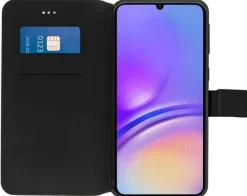 AKASHI etui folio noir stand cb p/galaxy a05s< Téléphone Mobile