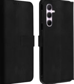 AKASHI etui folio noir stand cb p/galaxy a35< Téléphone Mobile
