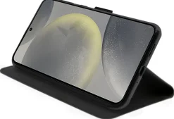 AKASHI etui folio stand noir galaxy s24< Téléphone Mobile