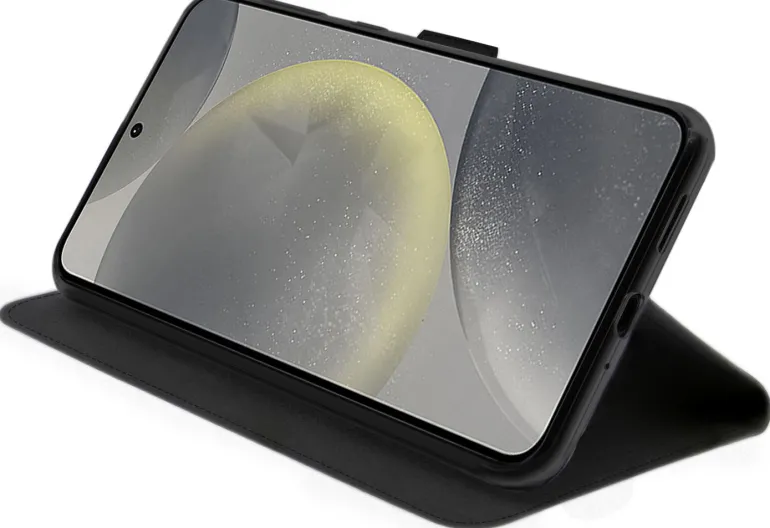 AKASHI etui folio stand noir galaxy s24< Téléphone Mobile