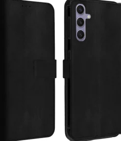 AKASHI etui folio stand noir galaxy s24 +< Téléphone Mobile