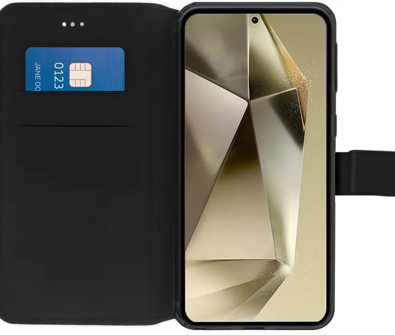 AKASHI etui folio stand noir galaxy s24 ultra< Téléphone Mobile