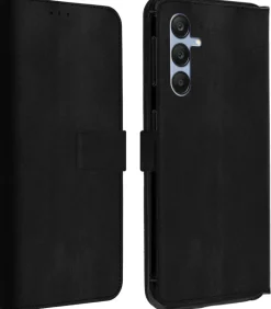 AKASHI etui folio stand noir galaxy a25< Téléphone Mobile