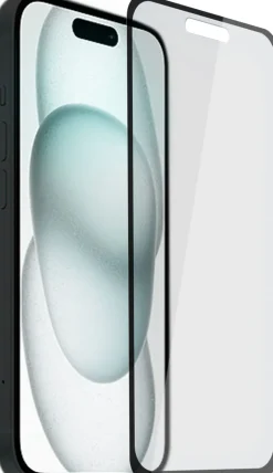 AKASHI VERRE INTEGRAL NOIR P/IPH 15< Téléphone Mobile