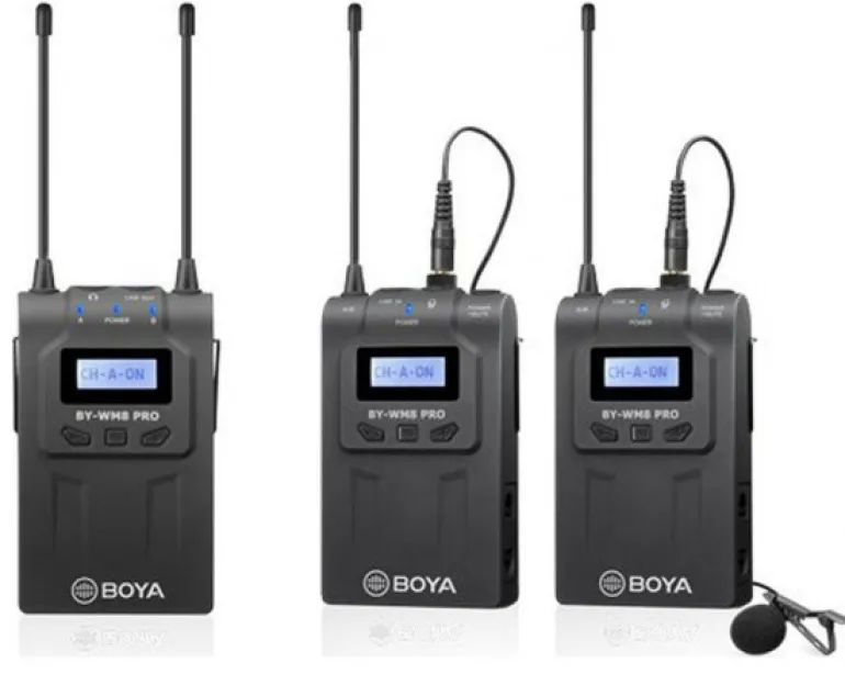 BOYA MICROPHONE SANS FIL UHF WM8 PRO-K2< Son