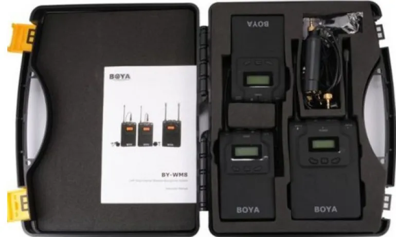 BOYA MICROPHONE SANS FIL UHF WM8 PRO-K2< Son