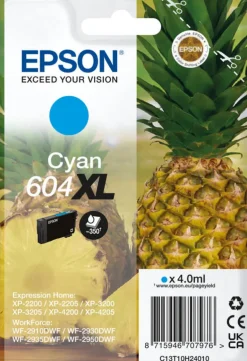 EPSON ananas cyan 604xl blister.< Consommables