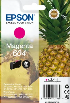 EPSON ananas magenta 604 blister.< Consommables