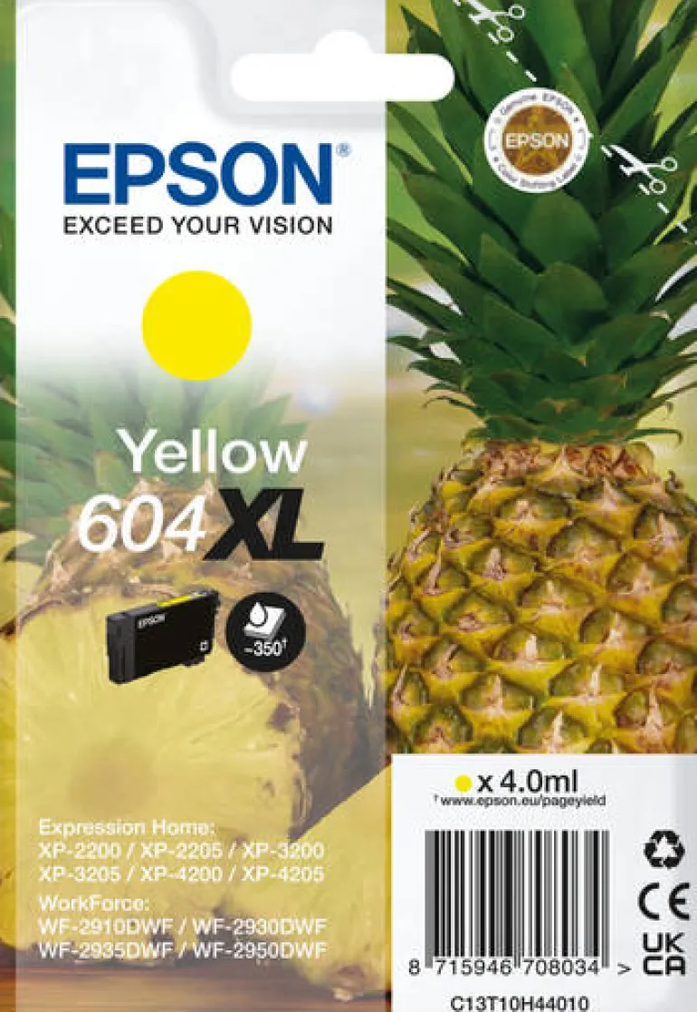 EPSON ananas yellow 604xl blister.< Consommables