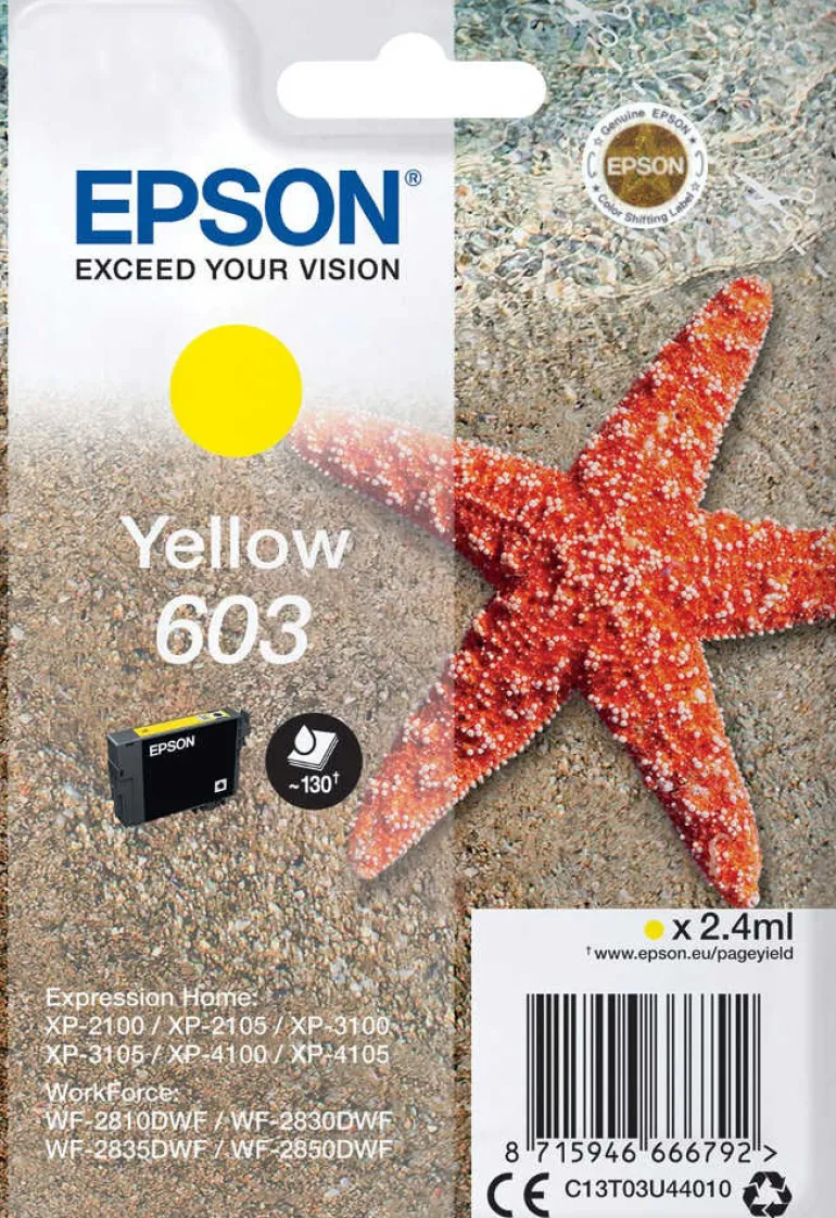 EPSON CART JAUNE ETOILE DE MER< Consommables
