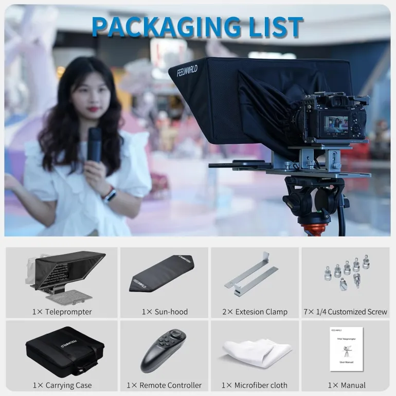 FEELWORLD TELEPROMPTEUR TP16< Accessoires