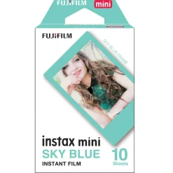 FUJIFILM INSTAX MINI - COLOR FRAME BLEU< Instantané