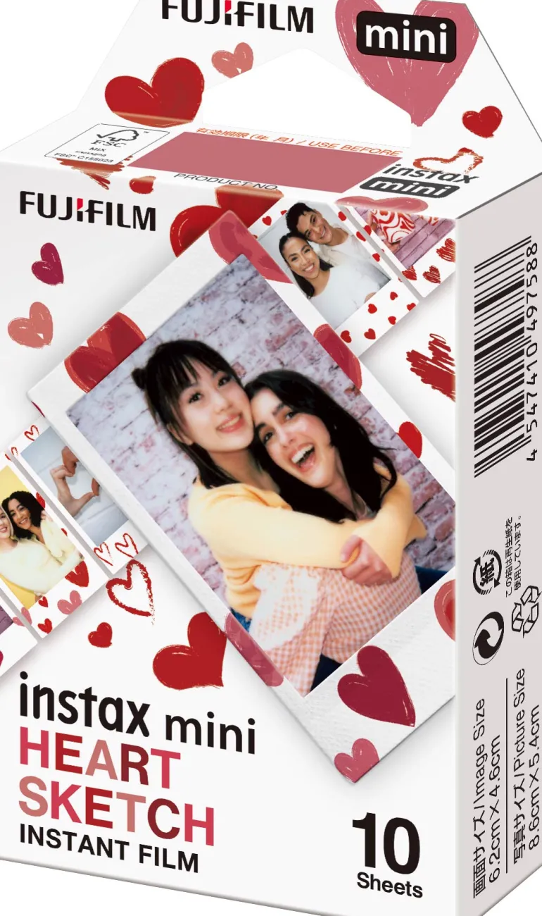 FUJIFILM INSTAX MINI HEART SKETCH< Instantané