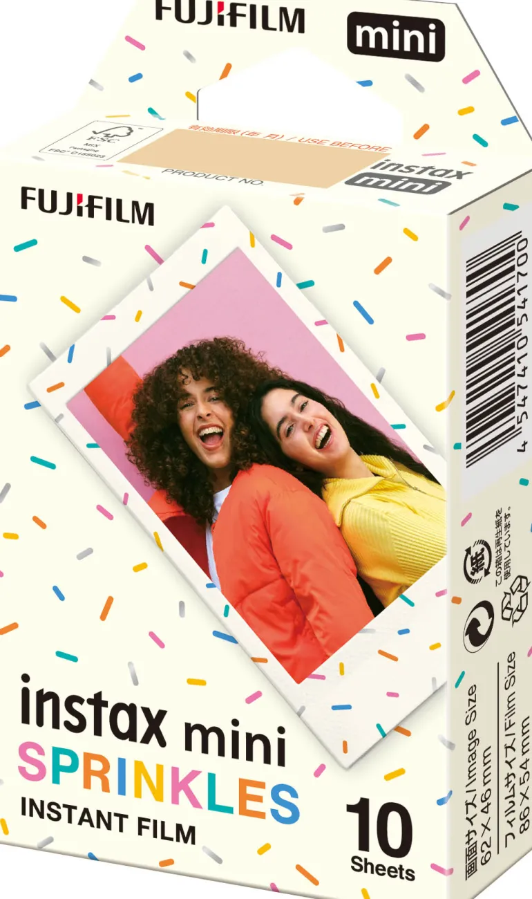 FUJIFILM INSTAX MINI SPRINKLES X10 VUES< Instantané