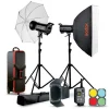 GODOX KIT FLASH POUR STUDIO QT600IIM-C< Kit Studios
