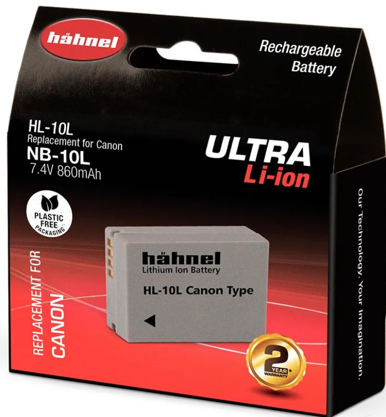 HAHNEL BATTERIE COMPATIBLE CANON NB-10L ULTRA< Energie