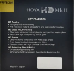 HOYA FILTRE HD MK II PROTECTOR 52MM< Filtres