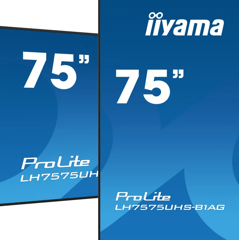 IIYAMA 75.affichage dynamique.24/7.4K UHD.< Moniteurs