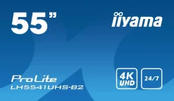 IIYAMA 55.4k.vga.3hdmi.media player lan.< Moniteurs
