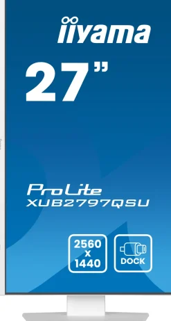 IIYAMA 27.2560x1440.100hz.1ms.hdmi.dp.regl ht.< Moniteurs