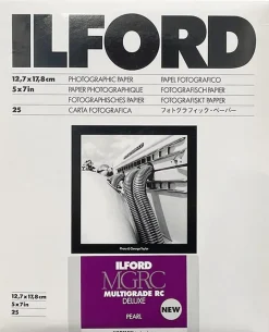 ILFORD PAPIER MGRC DELUXE PEARL 12,7X17,8 25< Consommables
