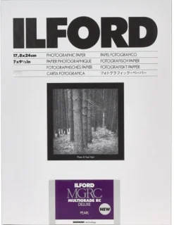 ILFORD PAPIER MGRC DELUXE PEARL 17,8X24CM 25< Consommables