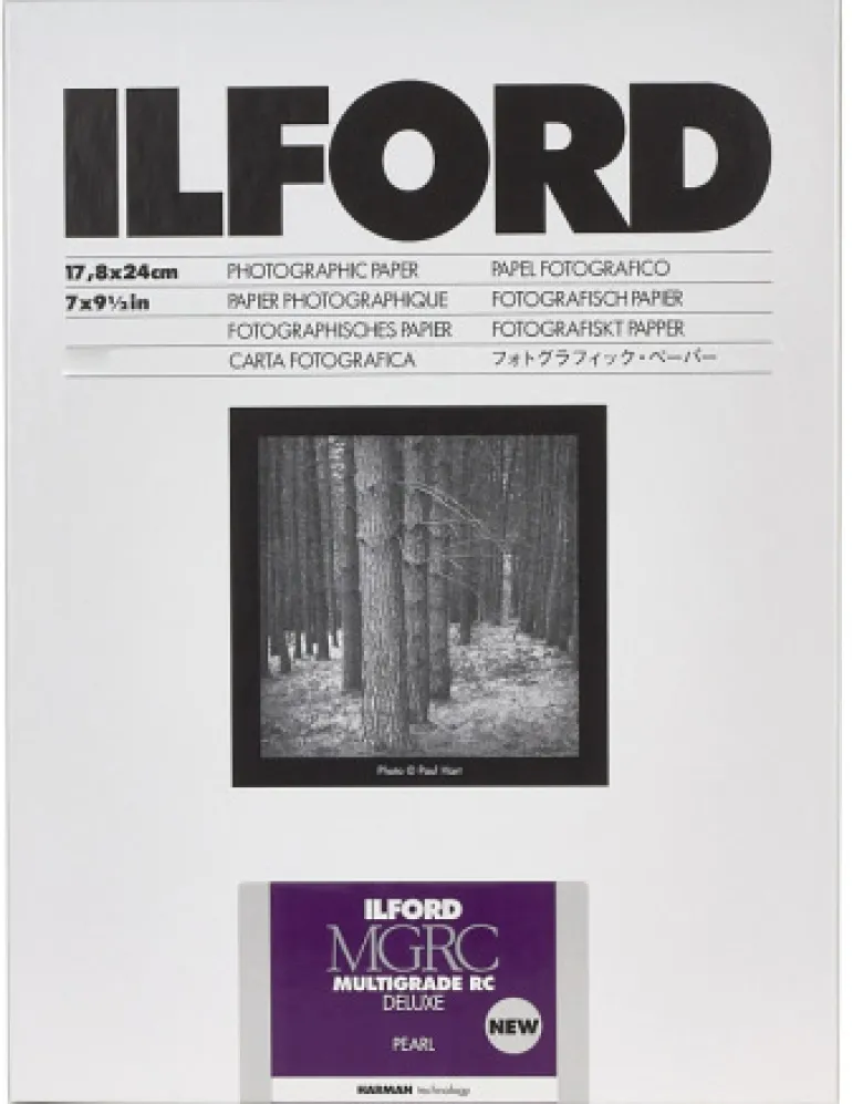 ILFORD PAPIER MGRC DELUXE PEARL 17,8X24CM 25< Consommables