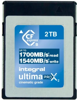 INTEGRAL CF EXPRESS 2TO CINEMATIC 8K RAW 500MB/S< Stockage
