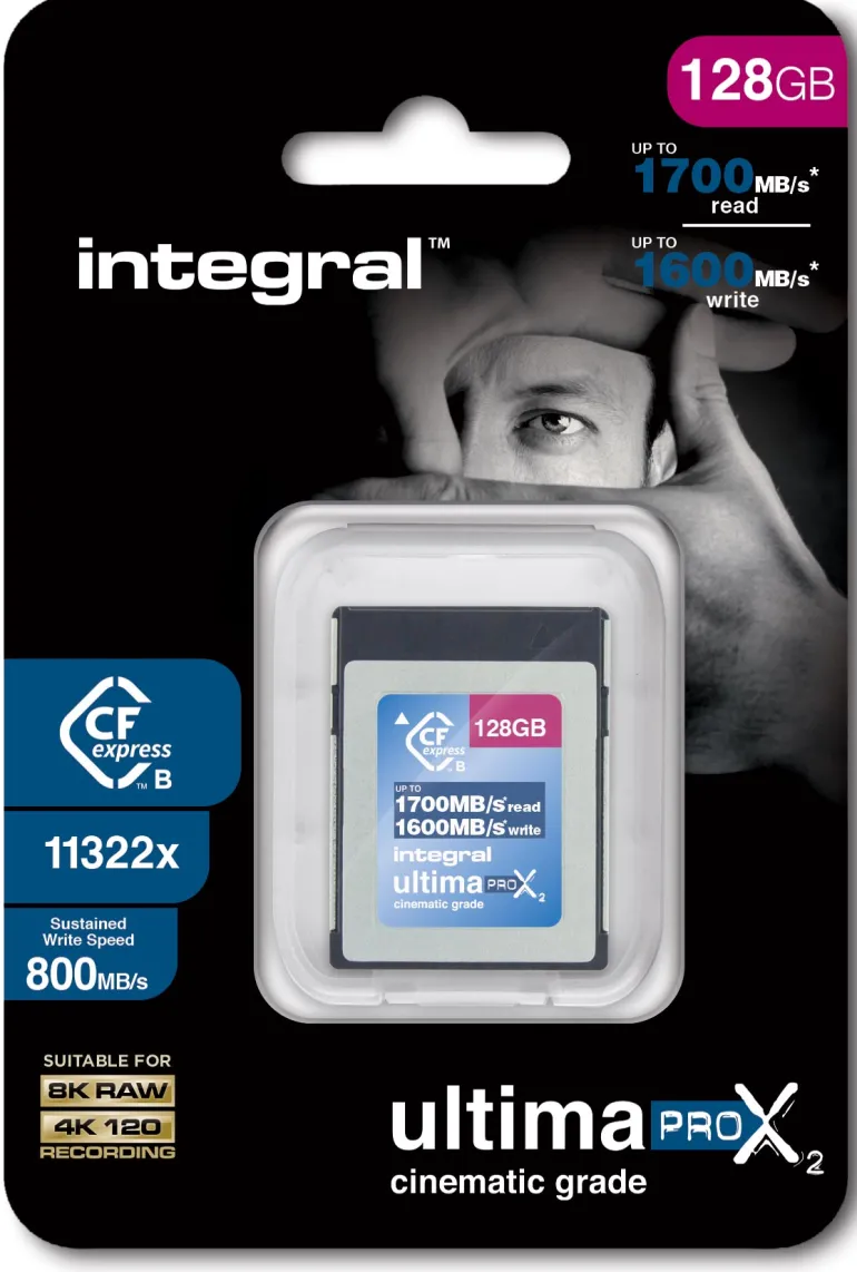 INTEGRAL CF EXPRESS128GO CINEMATIC 8K RAW 800MB/S< Stockage