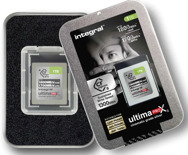 INTEGRAL CFEXPRESS CARTE MEMOIRE 1TB 2.0 SILVER< Stockage