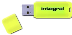 INTEGRAL cle usb fluo jaune 32go.< Stockage