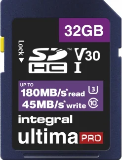 INTEGRAL SDHC 32GB CL10 180/45< Stockage