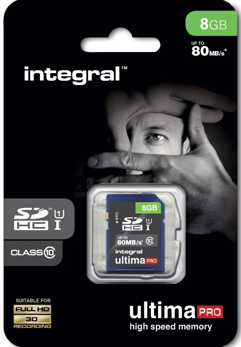 INTEGRAL SDHC Ultima Pro 80MB/s 8GB.< Stockage