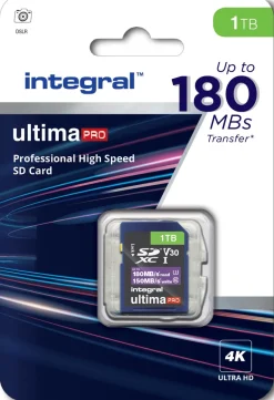 INTEGRAL SDXC 1To CL10 180MB/150MB/s< Stockage