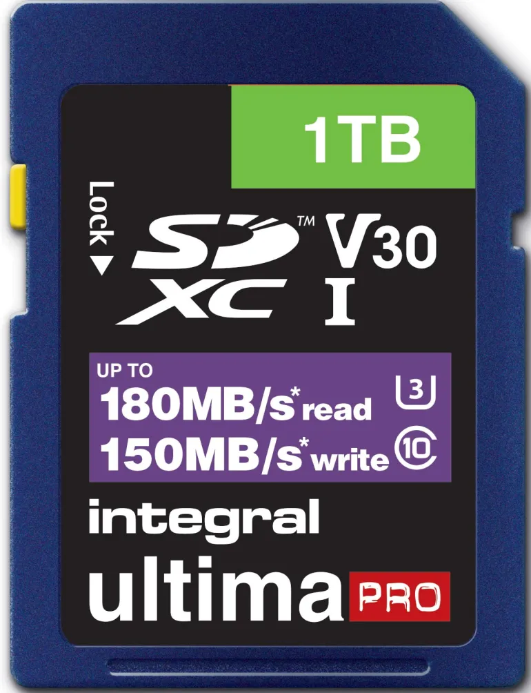 INTEGRAL SDXC 1To CL10 180MB/150MB/s< Stockage