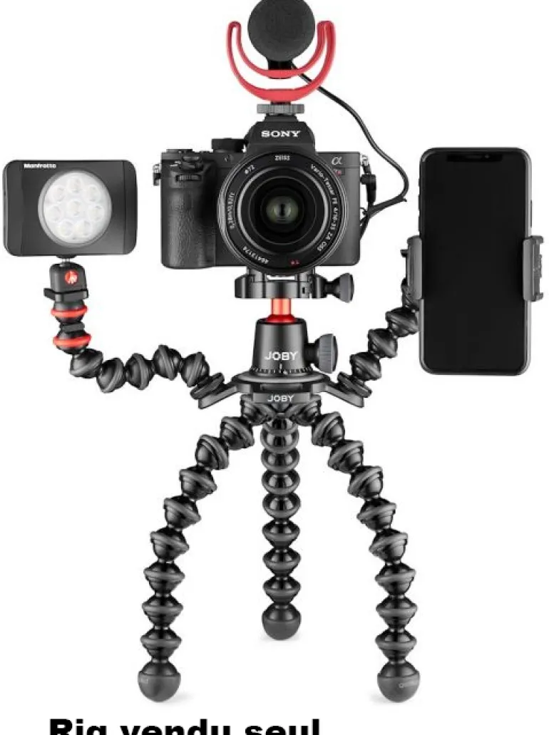 JOBY GORILLAPOD 3K PRO RIG TREPIED BLACK< Pieds Trépieds