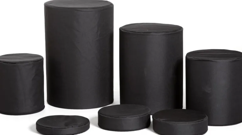 LASTOLITE cylindres empilables x4 kit + coussins.< Accessoires