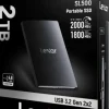 LEXAR DISQUE DUR PORTABLE SL500 SSD 2TB< Stockage