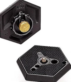 MANFROTTO plateau rapide hexagonal 1/4 030-14.< Accessoires Trépieds