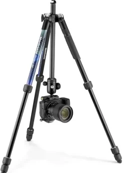 MANFROTTO TREPIED MKELMII4 ELEMENT TRAVELLER BLEU< Pieds Trépieds
