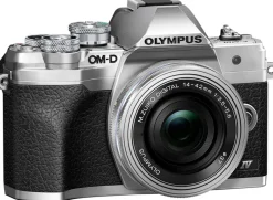 OLYMPUS OM-D E-M10 MARK IV ARGENT PANCAKE< Hybride