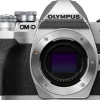 OLYMPUS OM-D E-M10 MARK IV ARGENT BOITIER NU< Hybride