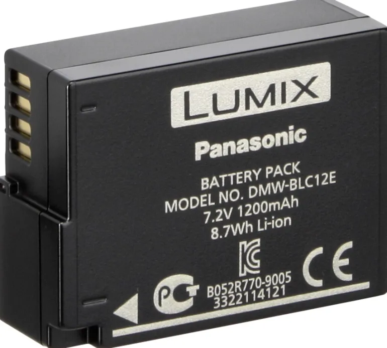PANASONIC BATTERIE DMW-BLC12E< Energie