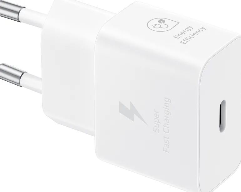 SAMSUNG TELEPHONE SAMSUNGcharg/sect 25w blanc type-c (ss cable)< Téléphone Mobile