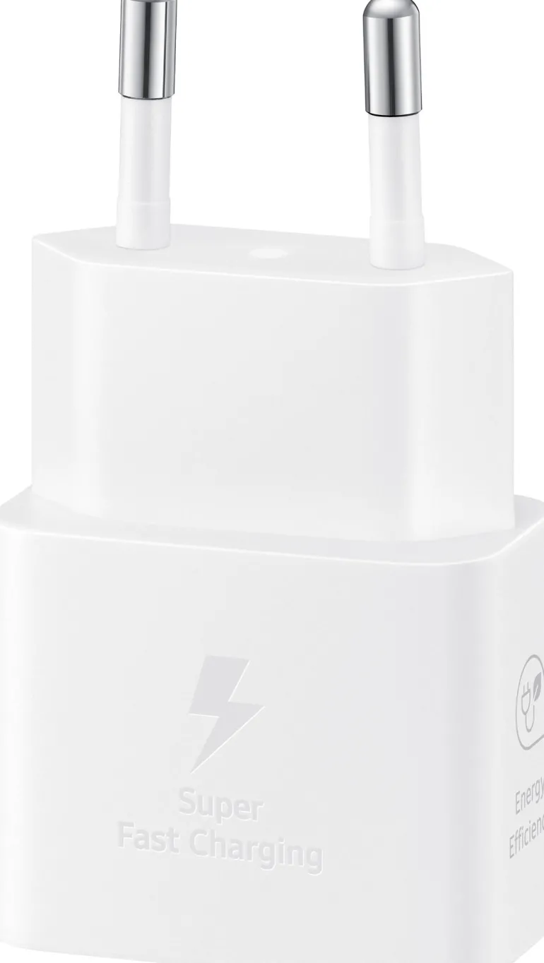SAMSUNG TELEPHONE SAMSUNGcharg/sect 25w blanc type-c (ss cable)< Téléphone Mobile